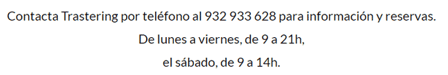 Contacto horarios Transtering