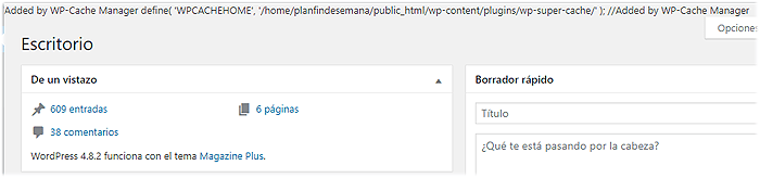 Added by WP Cache Manager define WPCACHEHOME