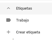Crear etiquetas Google Contacts