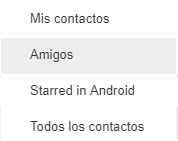 Seleccionar contactos Gmail