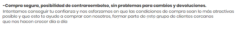 Condiciones compra Nilmoto