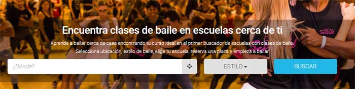 Buscador de clases de baile Buscador de clases de baile