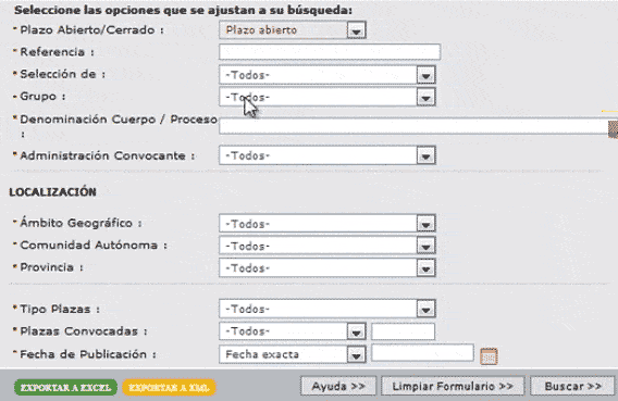 Buscar oposición administración Buscar oposición administración