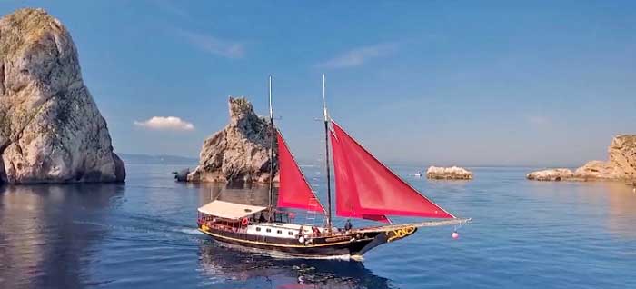Grabar viajes en barco drones