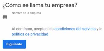 Añadir empresa en Google Business