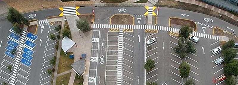 Demarcación de estacionamientos