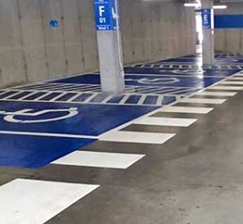 Demarcación estacionamiento discapacitados Demarcación estacionamiento discapacitados