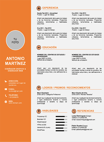 Plantillas curriculum descargables