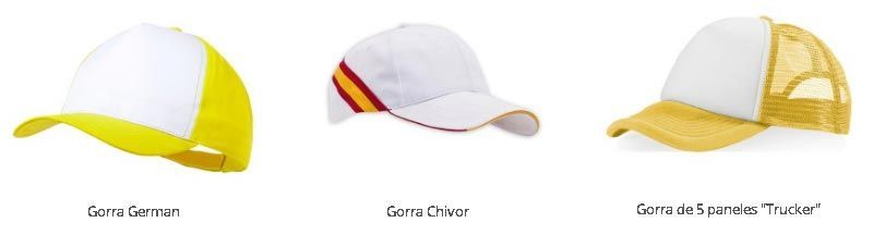 Gorras deportivas Merchandising Gorras deportivas Merchandising