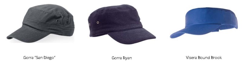 Gorras para vestir Merchandising Gorras para vestir Merchandising