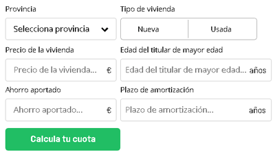 Simulador hipotecario Kutxabank
