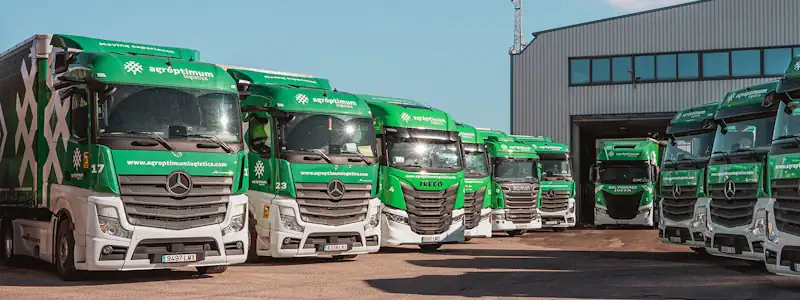 Flota camiones Agroptimum Logistics